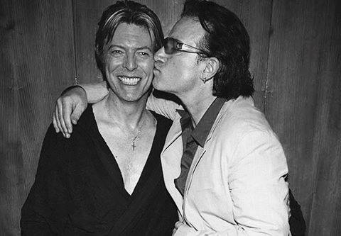 David Bowie and Bono via U2 Facebook page