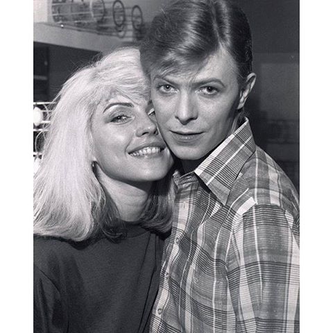 Debbie Harry and David Bowie by Chris Stein