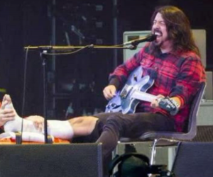 Dave Grohl Broken Leg