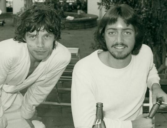 Mick Jagger with this story's author, Scott Paton, in 1978