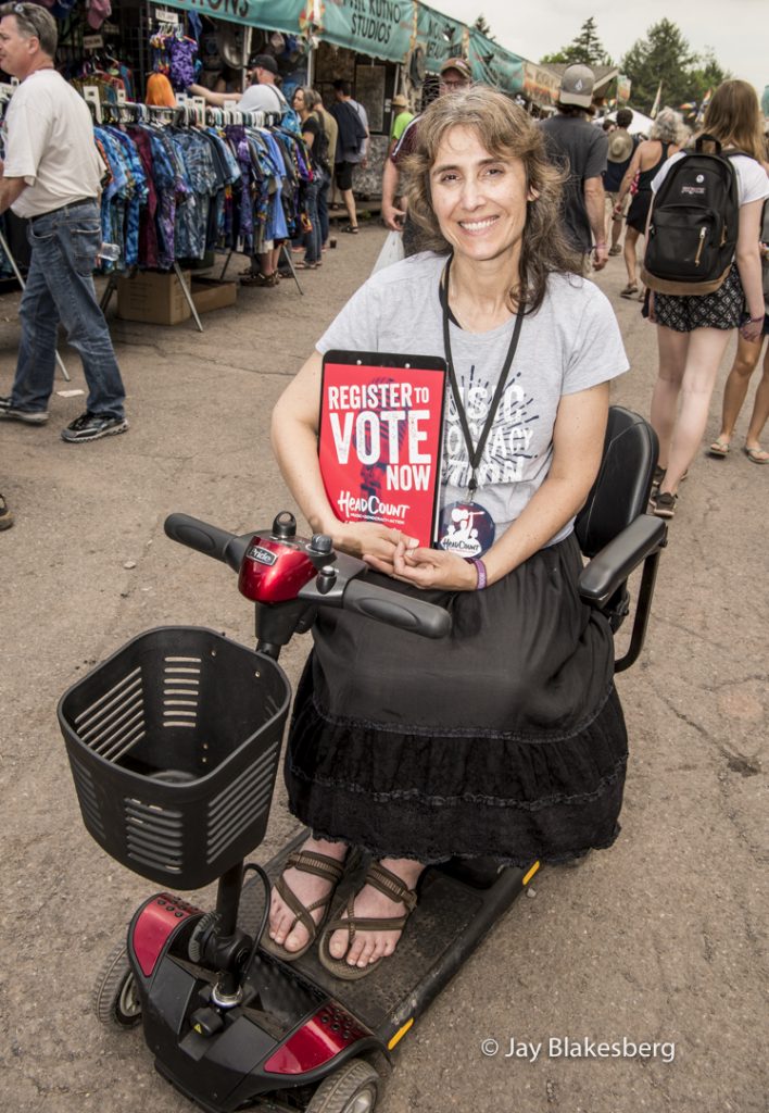 Christine Randolph photographed at Mountain Jam in Hunter Mountain, NY June 4, 2016 ©Jay Blakesberg