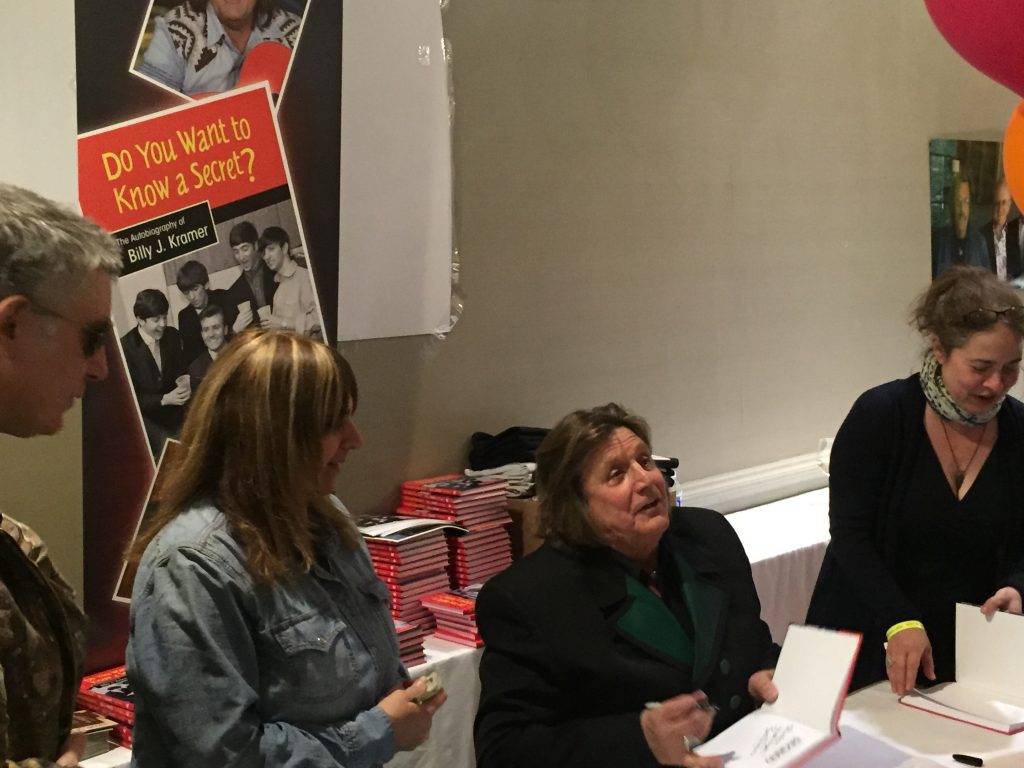 Billy J Kramer signing his book at The Fest's NY edition in April 2016