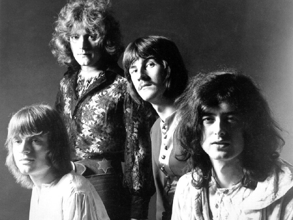 Led Zeppelin in an early promo photo