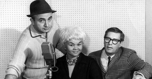 Phil Chess, Etta James and producer Ralph Bass