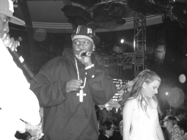 50 Cent regaling young Elizabeth Brooks: "Hey shorty, it's your Bat Mitzvah..."