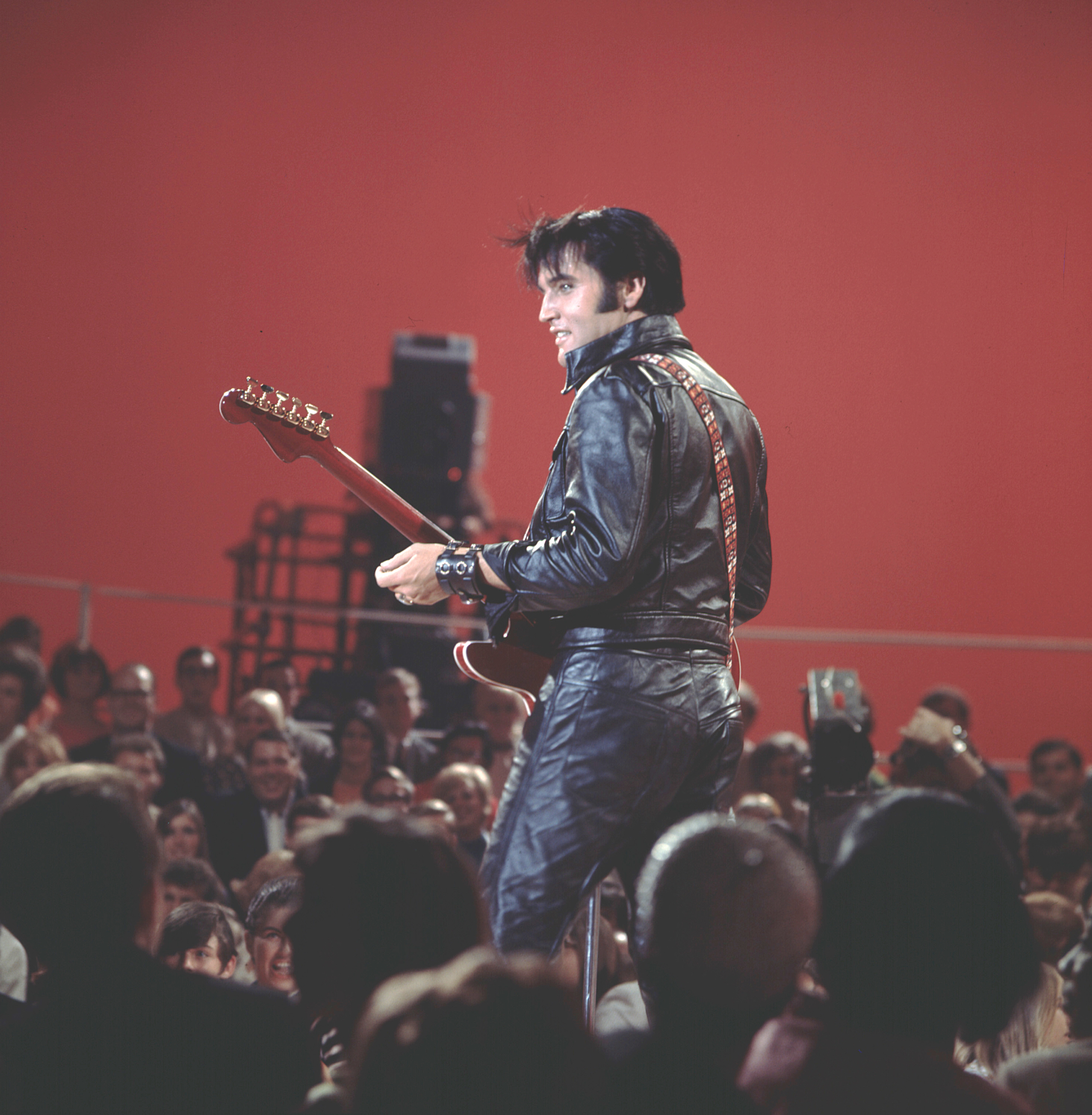 Elvis during the '68 special. (Photo: Courtesy of Graceland)