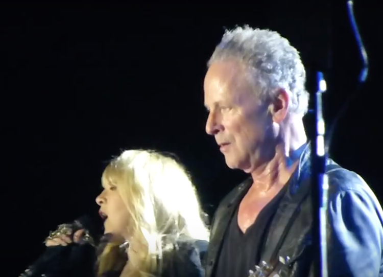 Stevie Nicks and Lindsey Buckingham of Fleetwood Mac at CES, Las Vegas, 2014
